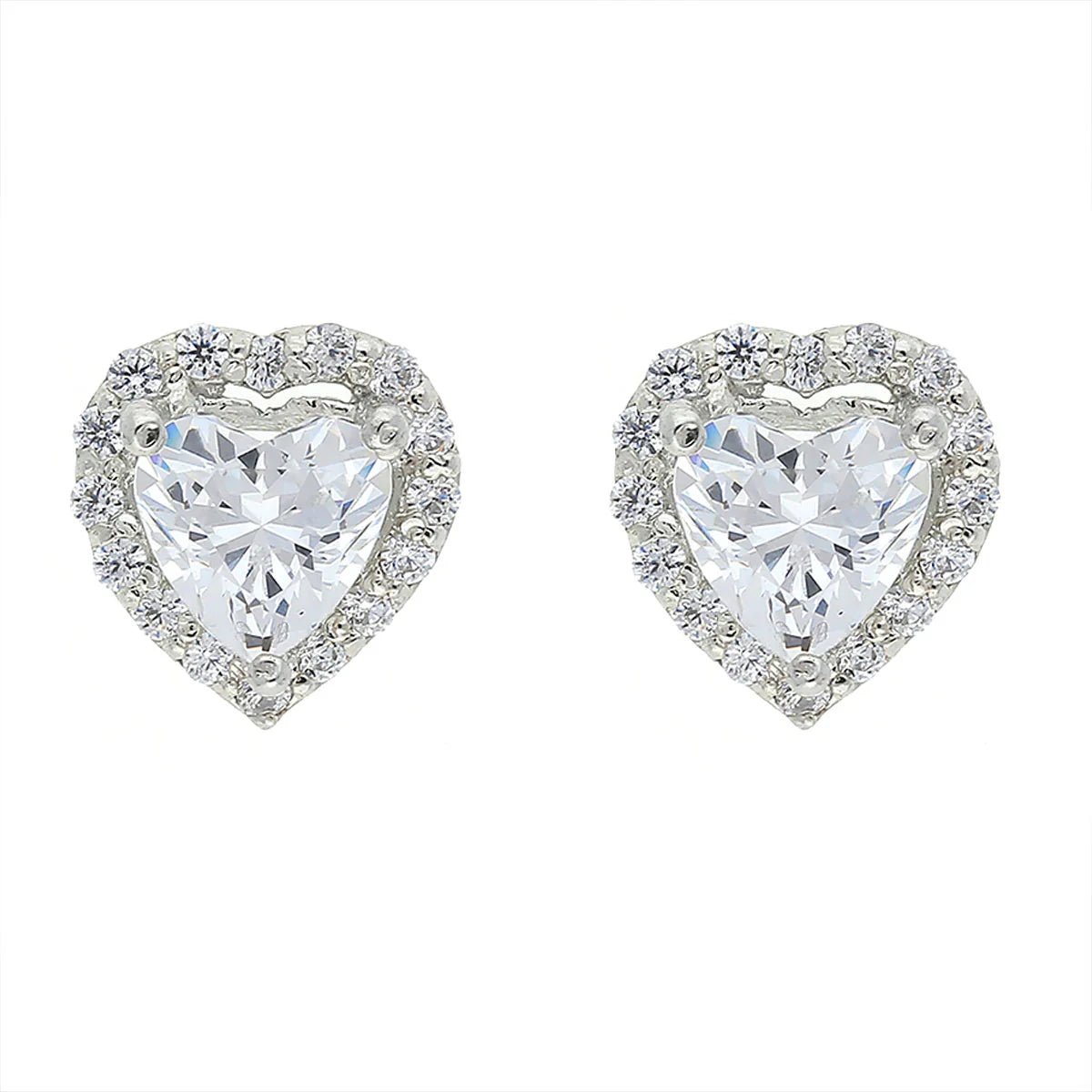 92.5 Silver Diamond Earrings